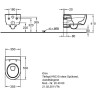 Комплект GEBERIT DUOFIX 111.300.00.5 UP320 с подвесным унитазом GEBERIT ICON RIMFREE 204060000 с сиденьем микролифт 574130000 111.300.00.54